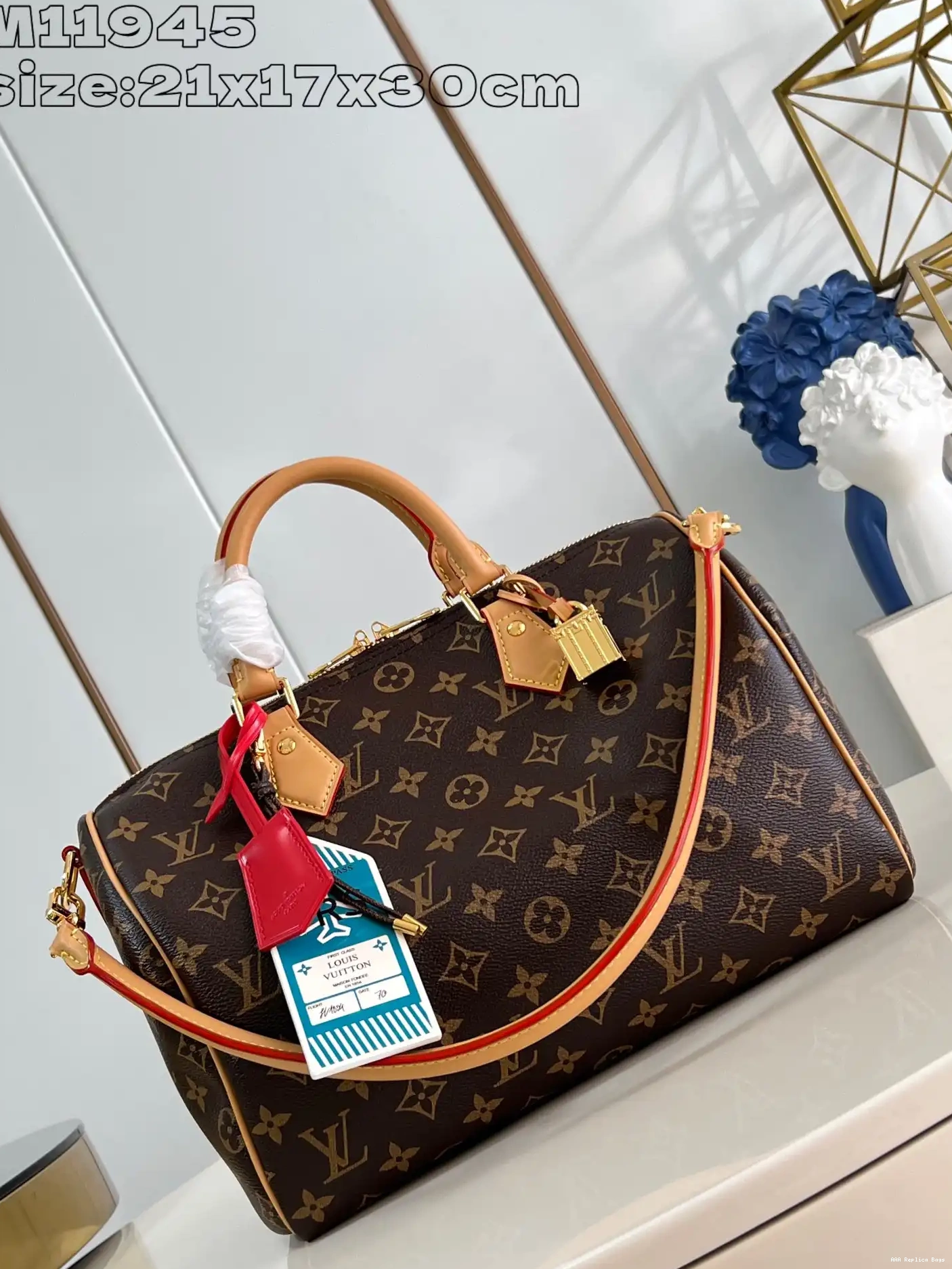 Aaa replica bags Soft 30 Vuitton Speedy Louis Crafty 0609